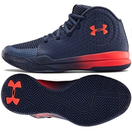 Under Armour Gs Jet 2019 Basketballsko Jr.3022121-405 flerfarvet marine blå