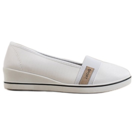 Super Me Sport Wedge Ballerinas hvid