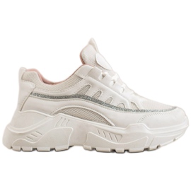 SHELOVET Stilfulde sneakers hvid