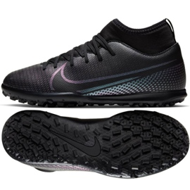 Nike Mercurial Superfly 7 Club Tf Jr AT8156-010 fodboldsko flerfarvet sort