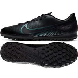 Nike Mercurial Vapor 13 Club Tf M AT7999-010 fodboldstøvler flerfarvet sort