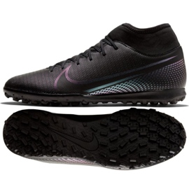 Nike Mercurial Superfly 7 Club Tf M AT7980-010 fodboldsko sort sort