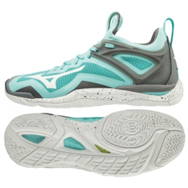 Mizuno Wave Mirage 3 W X1GB195001 håndboldsko flerfarvet blå