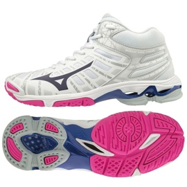 Mizuno Wave Voltage Mid W V1GC196516 volleyballsko flerfarvet hvid