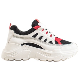 SHELOVET Stilfulde sneakers hvid