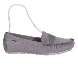 Goodin Klassiske tekstil loafers grå