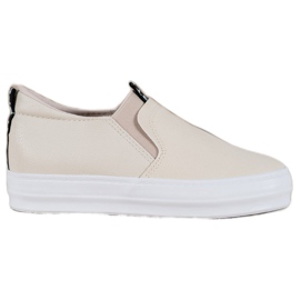Bona Creme Slip On Sko brun