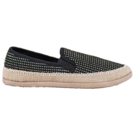 SHELOVET Moderigtigt Espadrilles sort