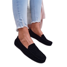 SEA Sorte kvinders loafers T348