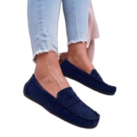 SEA Kvinder marineblå loafers T348 marine blå