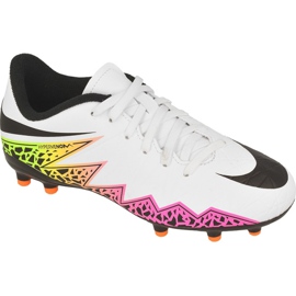 Nike Hypervenom Phelon Ii Fg Jr 744943-108 fodboldsko flerfarvet hvid