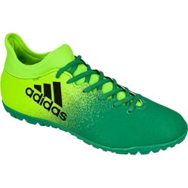 Adidas X 16.3 Tf M BB5875 fodboldstøvler grøn grøn