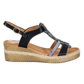 Small Swan Kile sandaler sort