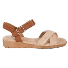 SHELOVET Stilfulde sandaler brun