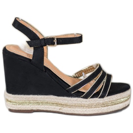 Small Swan Sandaler i ruskind sort