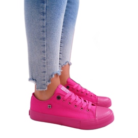 Lyserøde kvinders sneakers Big Star AA274013