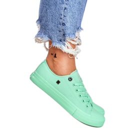 Grønne damesneakers Big Star AA274030