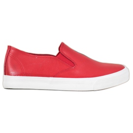 Bona Røde Slip On Sneakers