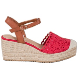 Small Swan Kile Espadrilles brun rød