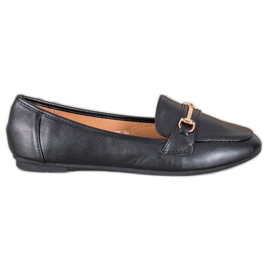 Fama Casual Ballerina Med Ornament sort