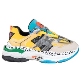 Seastar Mode sneakers flerfarvet gul