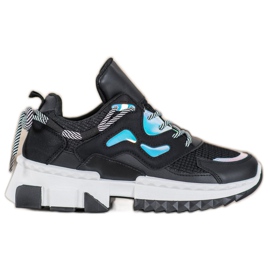 Seastar Stilfulde sneakers med Holo -effekt sort flerfarvet