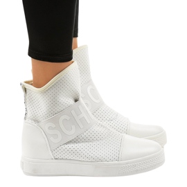 Hvide Lycra sneakers SJ1730-2