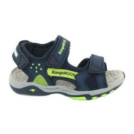 KangaRoos Drenge Sandaler Foam Insole Navy/Green 18337 blå