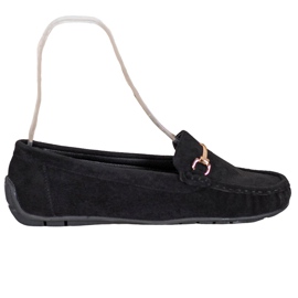 Seastar Stilrene loafers i ruskind sort