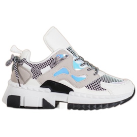 Seastar Stilfulde sneakers med Holo -effekt hvid flerfarvet