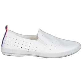 Bona Hvide Openwork Slipons