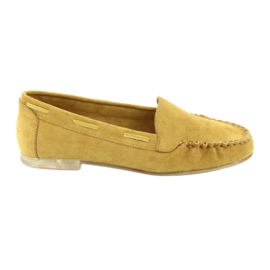 Dame ruskind loafers Sergio Leone 722 gul