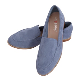 Blå kvinders loafers T359P Blå