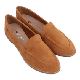 Kvinders loafers camel T359P Camel brun