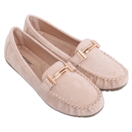 Dame beige mocassiner ZA01P Beige