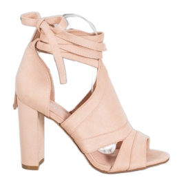 Seastar Bindede sandaler på et indlæg beige