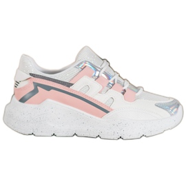 Seastar Sneakers med glitter hvid flerfarvet