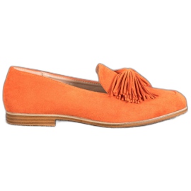 Seastar Ruskindfodtøj med frynser orange