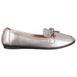 Clowse Elegante sølvballerinas grå