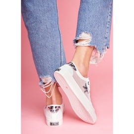 Hvide damesko sneakers Big Star FF274487