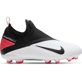 Nike Phantom Vsn 2 Academy Df FG / MG Jr CD4059-106 fodboldsko hvid hvid