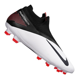 Nike Phantom Vsn 2 Pro Df Fg M CD4162-106 sko , hvid sort hvid
