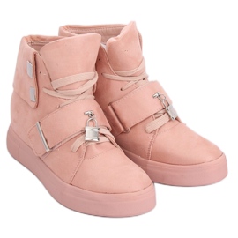 Lyserøde sneakers til kvinder NC158 Pink