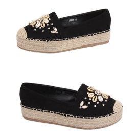 Sorte espadriller til kvinder JH96P Sort