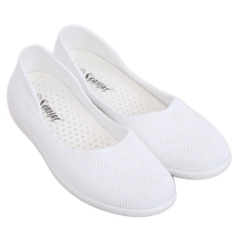 IC03 Hvide mesh ballerinaer