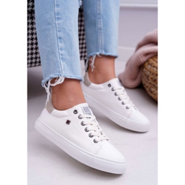 Hvide kvinder sko sneakers Big Star BB274033