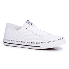 Hvide damesko, openwork sneakers Big Star FF274024