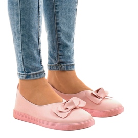 Lyserøde slip-on sneakers 8895-32