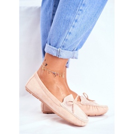 S.Barski Kvinder beige ruskind loafers A199-C