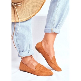 BUGO Brun loafers i ruskind til kvinder CH-1M6-4